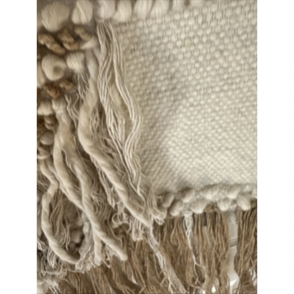 Large‎ White and Gold Woven Wall Bohemian Hanging from World Market